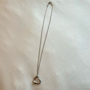 Tiffany and Co. Open Heart Pendant in Silver
